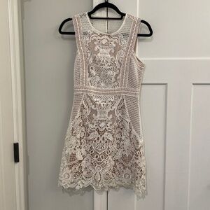 Aqua Brand White Lace Dress